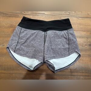 Grey speed up lululemon shorts